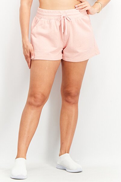 Splendid شورت نسائي أساسي بجيوب جانبية ورباط، وردي