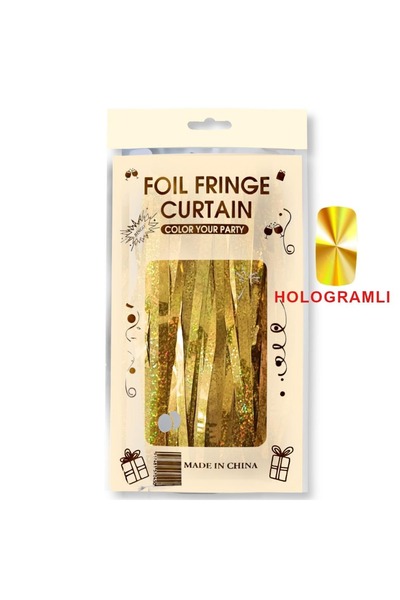 CANSIN МЕТАЛІЗОВАНИЙ ГОЛОГРАМ ЗОЛОТИЙ СТІЛЬНИК