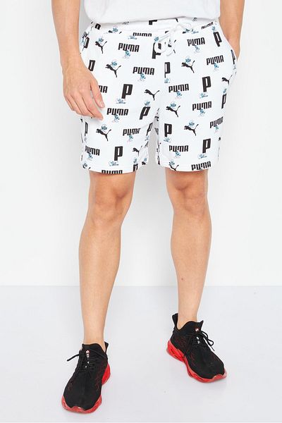 Puma Men Sportswear Fit Training Short, White Combo