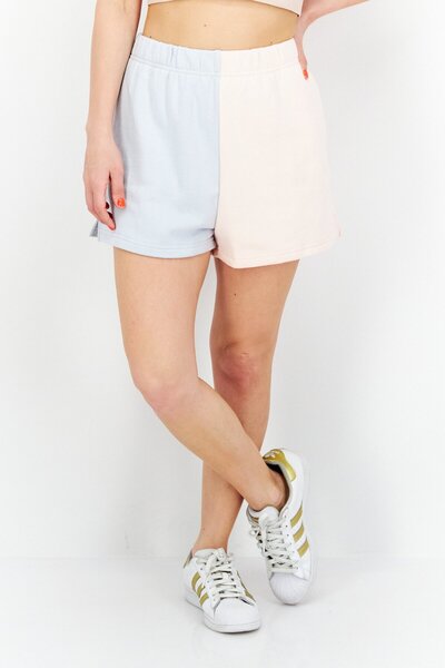 RVCA شورت نسائي أساسي بلونين، وردي