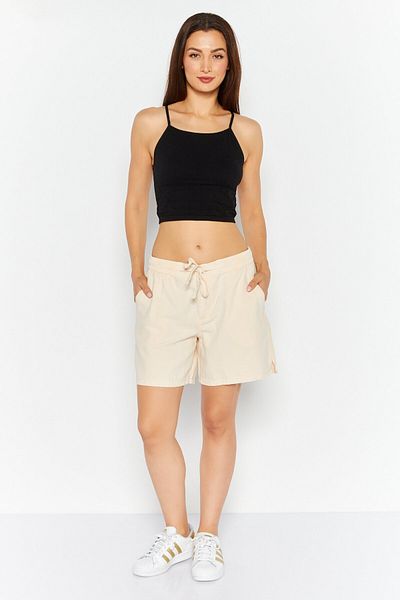 Esprit Women Solid Basic Shorts, Peach