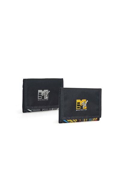 MTV Velcro Black Money Bag