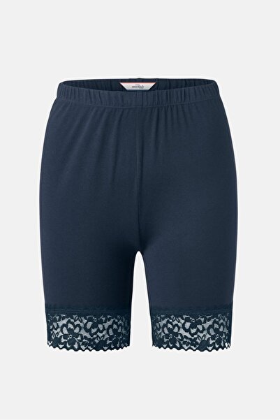 Tchibo Women Sport Fit Trim Lace Hem Cycling Shorts, Navy