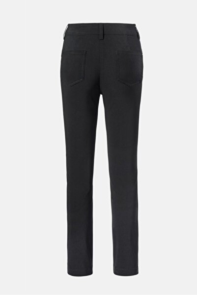 Tchibo Women Regular Fit Plain Bengaline Trouser, Black