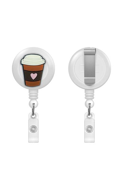 PABALAS Heart Coffee Cup Figured Yoyo Card Holder