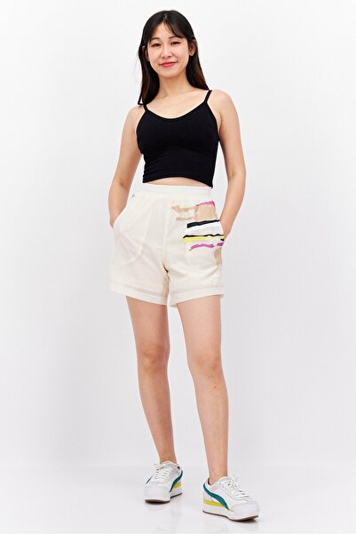 Adidas Originals Women Sportswear Fit Training Shorts, Beige