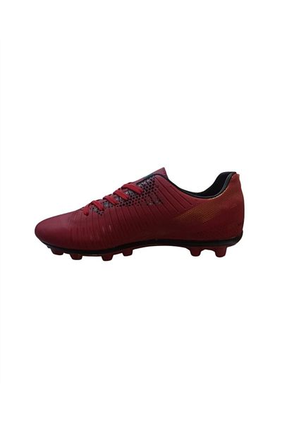 M.P. 222-2809 Pantofi de fotbal pentru bărbați, Claret, roșii cu crampoane