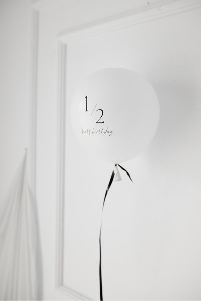 Kukuletaparty Yarım Yaş Doğum Günü Balonu / 1/2 yaş balon