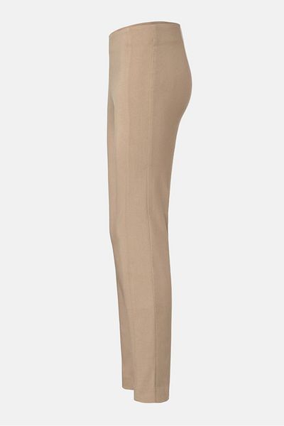 Tchibo Women Slim Fit Solid Trouser Pants, Khaki