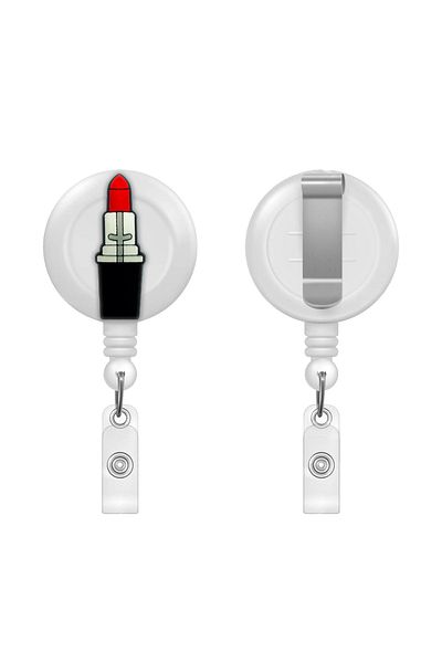 PABALAS Red Lipstick Figured Yoyo Card Holder