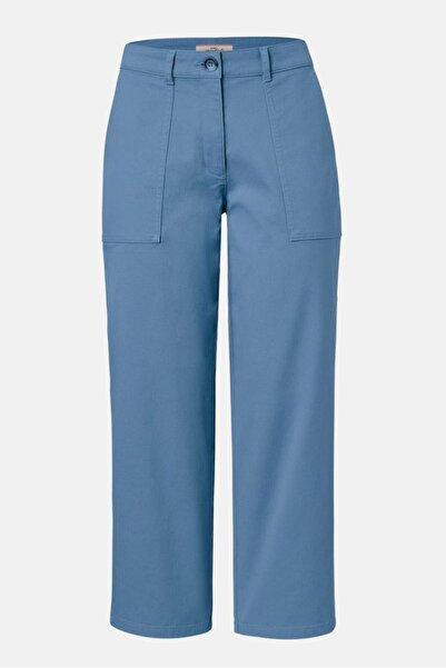 Tchibo Women Straight Leg Crop Chino Pants, Blue