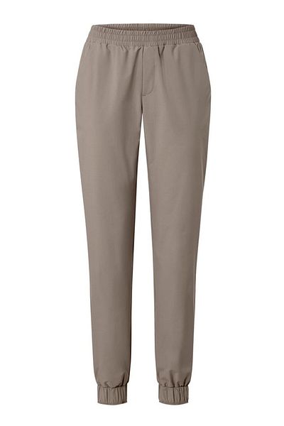 Tchibo Women Regular Fit Solid Jogger Pants, Beige