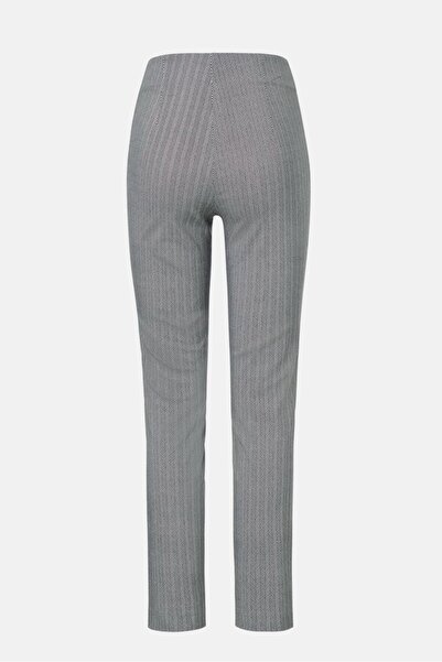 Tchibo Women Slim Fit Herringbone Pattern Skinny Pant, Black