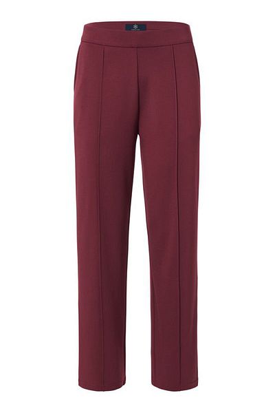 Tchibo Women Regular Fit Plain Stretchable Palazzo Pants, Maroon