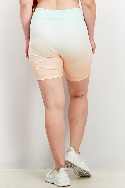 Puma Women Pull On Ombre Tight Shorts, Green and Orange