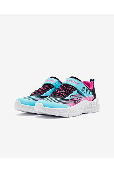 SKECHERS Blue sports shoes for big girls Microspec Advance 303575 L - Aqpr