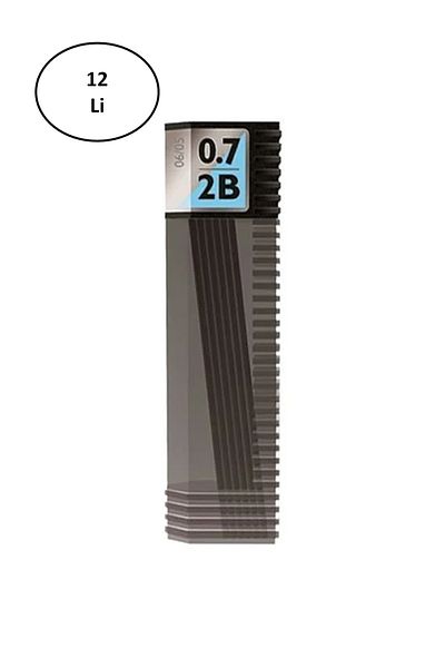 Rasanet Tombow LV-T-R7-RG Leader Spare 0.7 mm 2B Pen Tip 12 Pieces