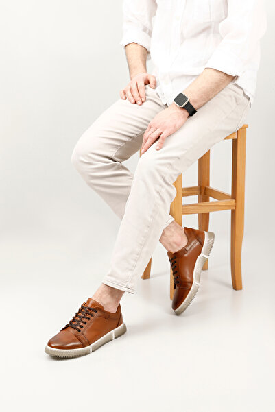 GÖNDERİ(R) Pánské opálené starožitné šněrovací pohodlné tenisky z pravé kůže