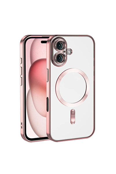 Apple İphone 16 Plus Kılıf Kamera Korumalı ve Logo Detaylı Luminara Silikon Case