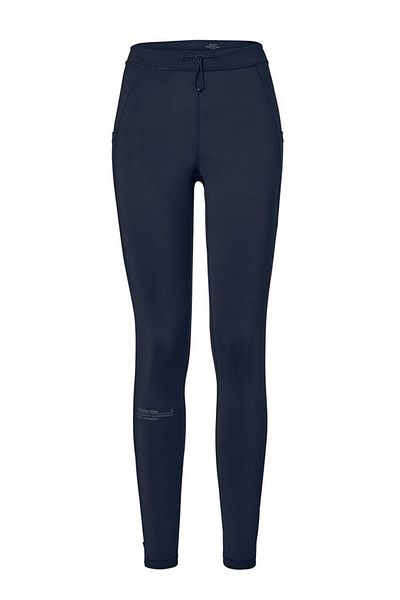 Tchibo Women Sportswear Fit Thermal Running Tights, Dark Blue