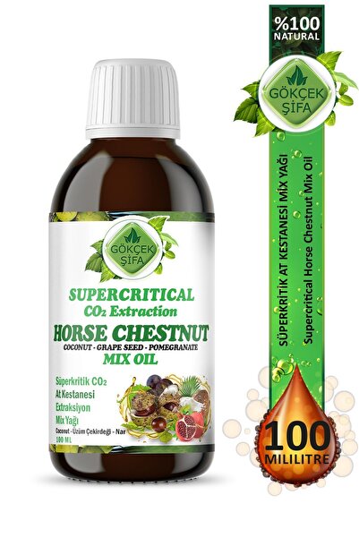 Gökçek Şifa At Kestanesi Süperkritik Mix Yağı 100 ml (HORSE CHESTNUT SUPERCRİTİCAL MİX OİL)