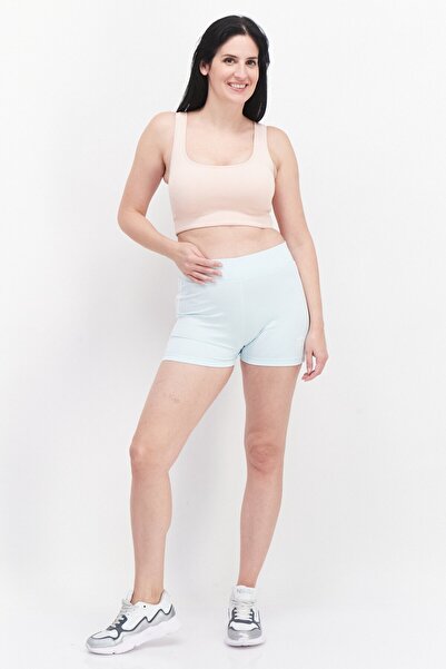 Adidas Originals Women Sportswear Fit Booty Shorts, Baby Blue