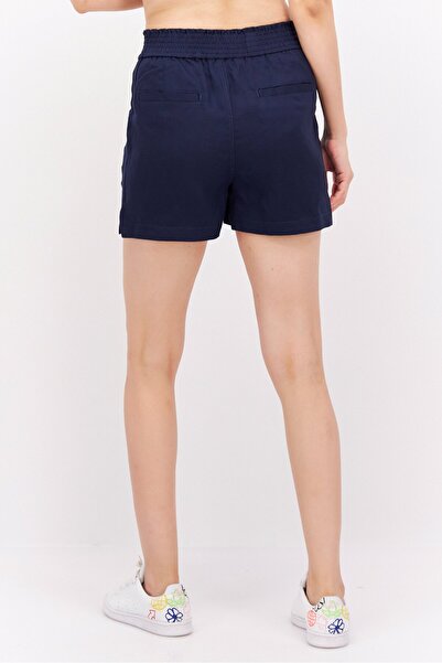 Esprit Women Solid Basic Shorts, Navy
