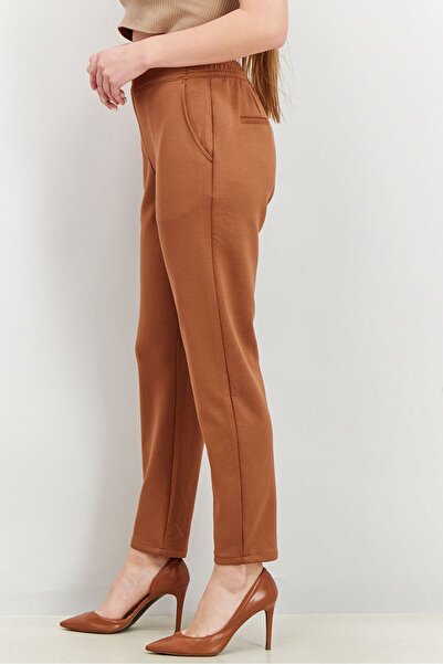 Tchibo Women Pull On Plain Pants, Brown