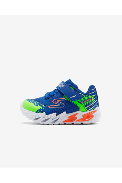 SKECHERS FLEX - GLOW BOLT Küçük Erkek Çocuk Mavi Işıklı Spor Ayakkabı 400138N RYMT