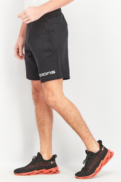 Adidas Originals Men Sportswear Fit Symbol Graphic Shorts, Black