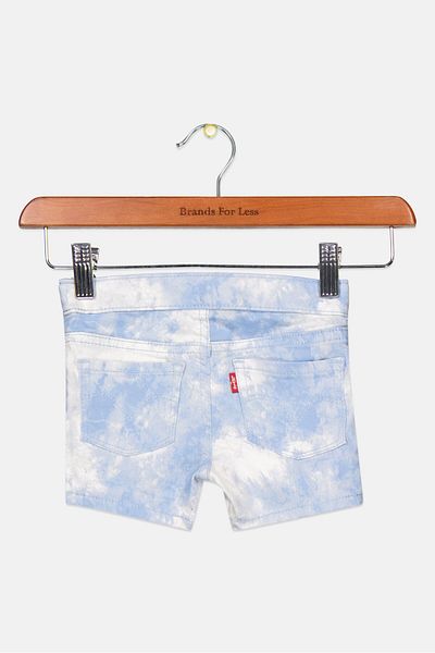 Levi's شورت صبغ التعادل للأولاد الصغار، أزرق