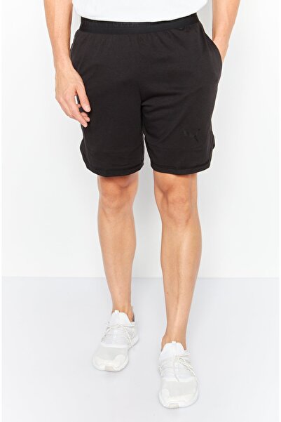 Puma شورت تدريب رياضي رجالي مقاس 7 بوصات سهل الارتداء، أسود