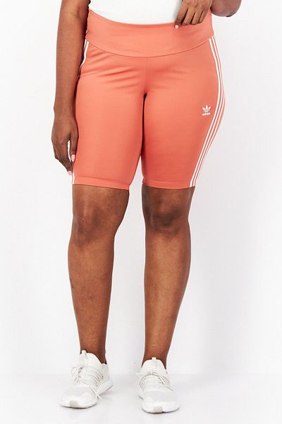 Adidas Originals Women Plus Size Tight Fit Training Shorts, Peach