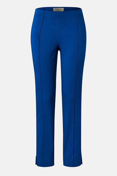 Tchibo Women Slim Fit Solid Stretchable Pant, Blue