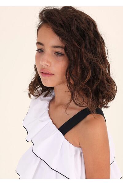 MAYORAL κοριτσίστικη καλοκαιρινή μπλούζα με βολάν 6191