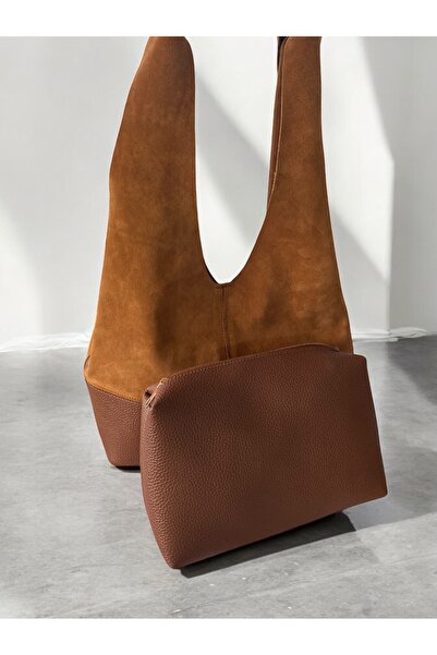 Laven Accessory Leo Süet Yavrulu Omuz Çantası