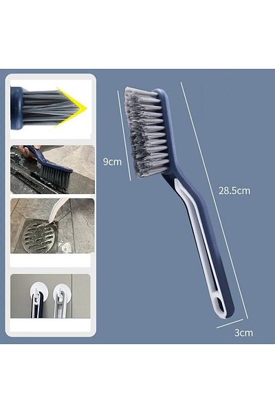 RUBY BOUTİQUE Tweezed Brush Multi-Purpose Stepped Cut Tip Bathroom Toilet Bowl Window Cleaning Apparatus