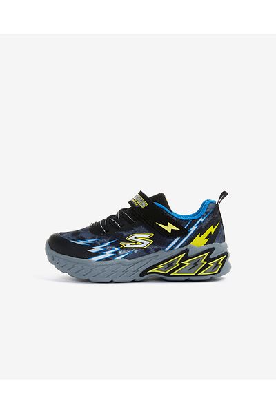 SKECHERS Light Storm 2.0 Little Boy Black Lighted Sports Shoes 400150 N Bkbl