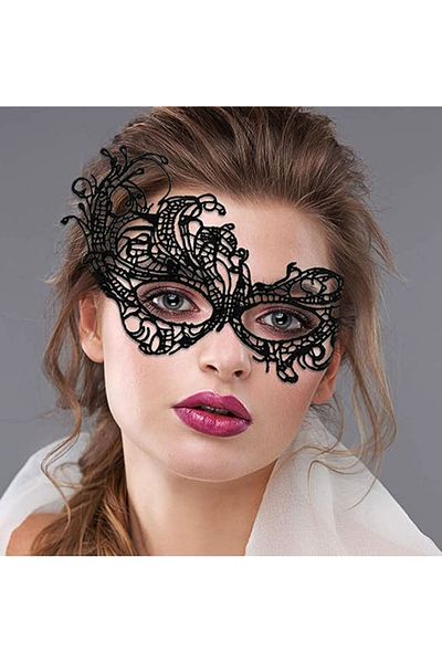 nuit dose Black Color Lace Cutout Lace Embroidered B Party Mask No 1