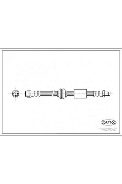CORTECO Brake Hose on Mercedes W164 X164 Gnzrz