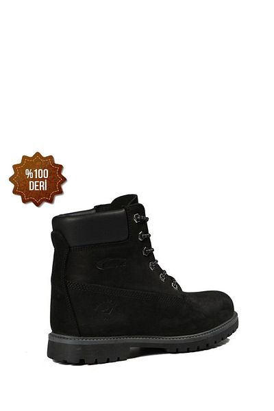 Hammer Jack Unisex boty z pravé kůže černého Nubuku