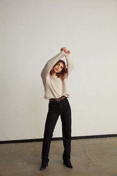 VATKALI Desert Straight Fit Jean Black
