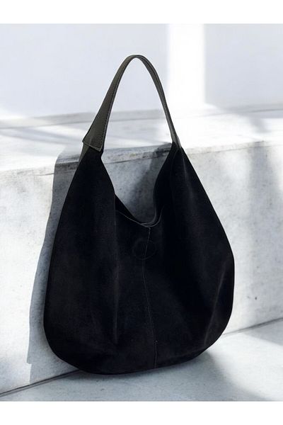 Laven Accessory Geantă Gemini din piele intoarsa si piele