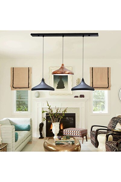 Bamyum Üçlü Vasill Sarkıt Sarkıt Lamba Yemek Masası Oturma Odası Mutfak Salon...