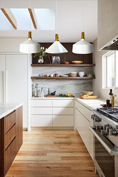 Bamyum Üçlü Beyaz Adfabilis Sarkıt Lamba Yemek Masası Oturma Odası Mutfak Salon Otel Showroom Kafe