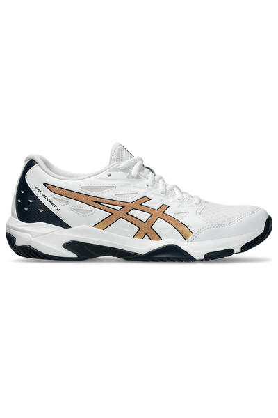 Asics Gel-Rocket 11 Women's White-Orange Volleyball Shoes 1072A093-104