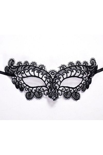 nuit dose Black Color Lace Cut Lace Embroidered B Party Mask No 10