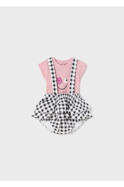 MAYORAL kız bebek yazlık şort tulum tişört 2 li set 1809