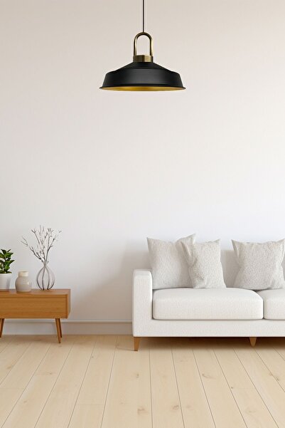 Bamyum Siyah Asaletli Eskitme Kilit Kafa Tekli Avize Retro Sarkıt Ofis Showroom Salon Mutfak Avizeleri