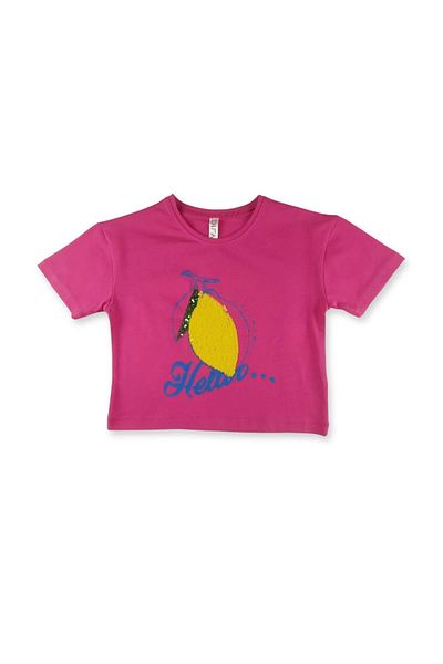 difa kids Set de top și de jos pentru fete de vară, brodat cu paiete strălucitoare